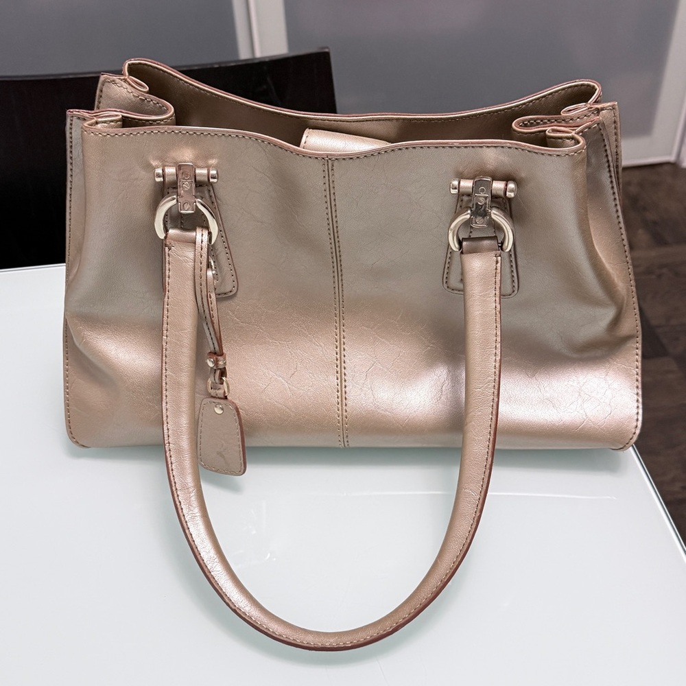 Liz Claiborne Satchel Bag in Gold